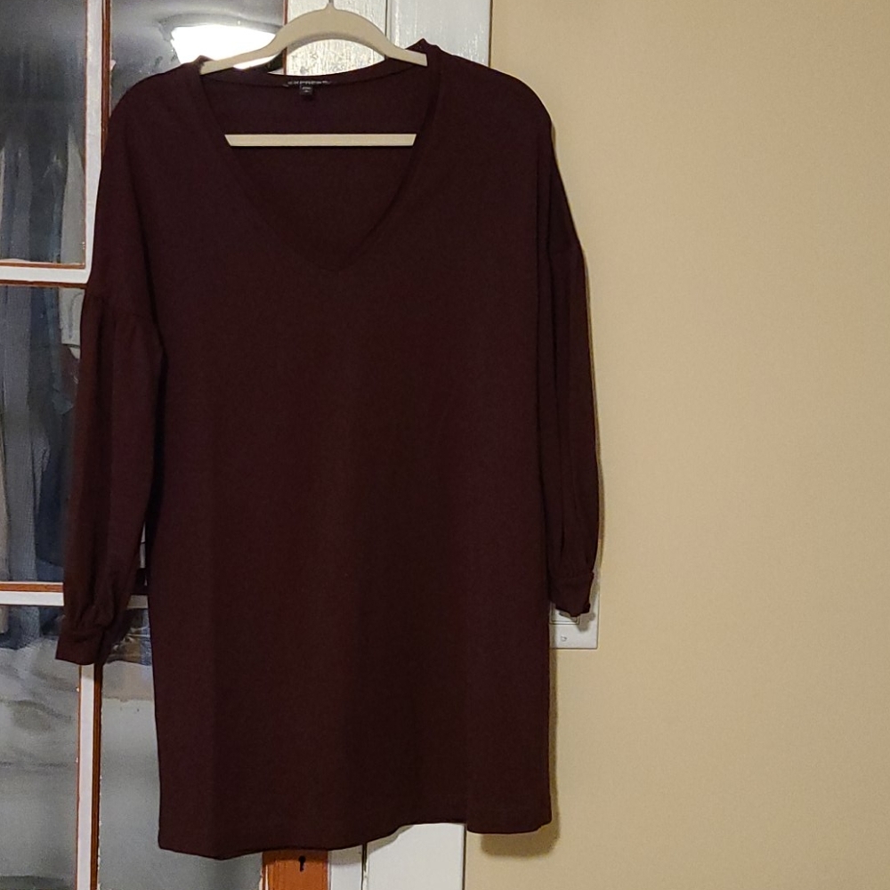 Deep red blouse
